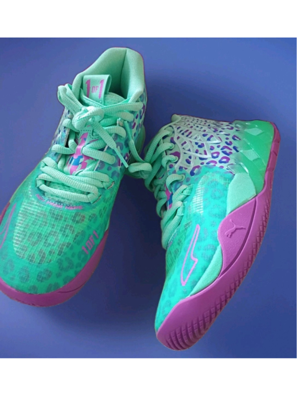 PUMA-MB.01 Alien Safari-LaMELO Boys Sports Sneakers Size 5- NWOB!